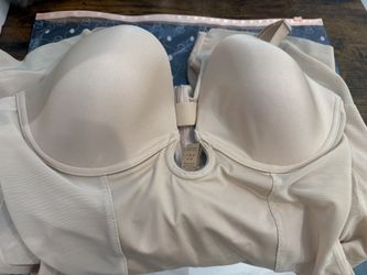 SHAPELLX  Shapewear for Women Deep Plunge Corset Tummy Control Backless Bodysuit Mid Thigh Full Body Shaper