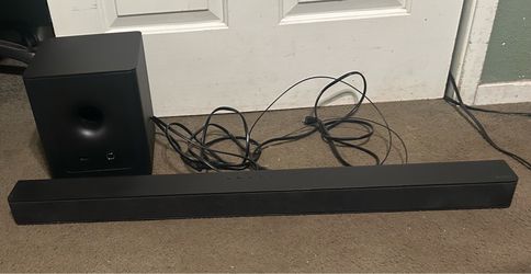 Vizio sound bar and sub woofer