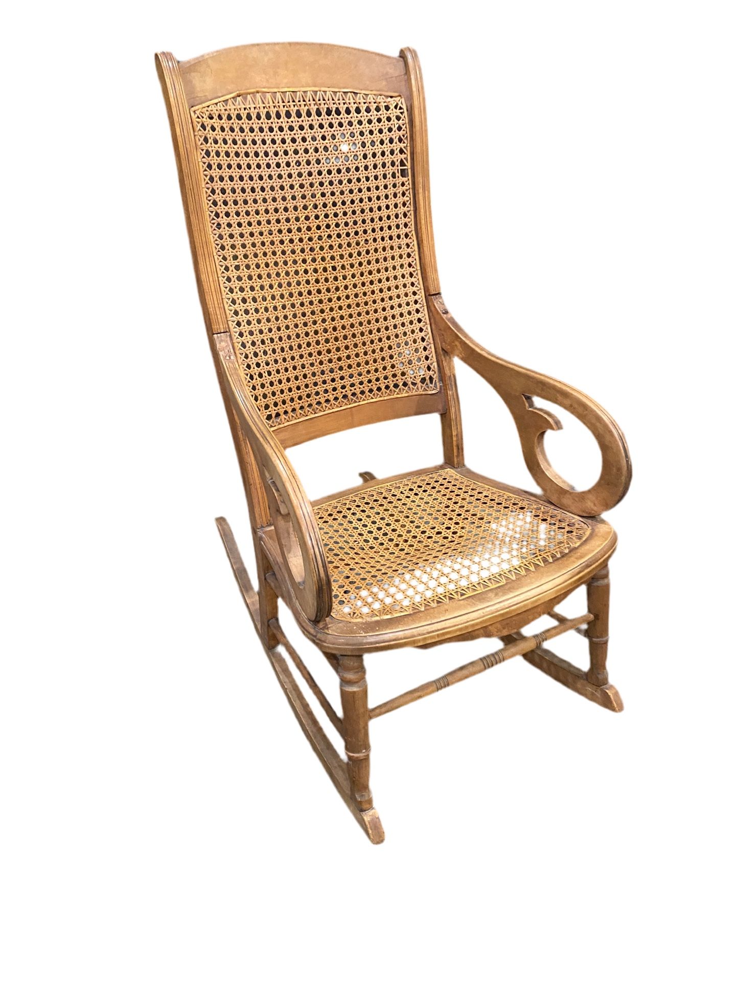 Boho Antique Rocking Chair
