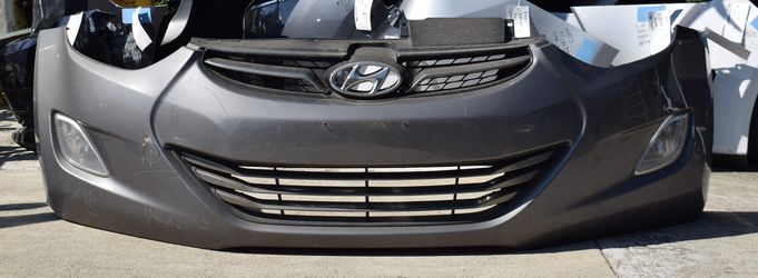 USED REF#B827 || 2011-2013 HYUNDAI ELANTRA || FRONT BUMPER ASSEMBLY