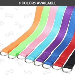 Dog Slip Leads 6 FT - Reflective 8 PCS Bulk Color Kennel Control Leashes for Small Large Dogs Puppy Animal Rescue, Grooming - 6 Foot Slip Lead Leash f