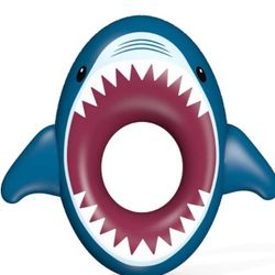 Brandnew Inflatable Shark Pool Float Shark Floaties Water Fun Summer Beach Swimming Pool Tube Inflatables Ride on Pool Party Raft Lounge Toys for Kids