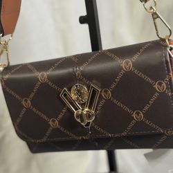  Valentino Orlandi brown and bronze crossbody bag