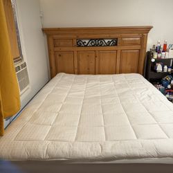 Queen Size Bed And Wood Frame