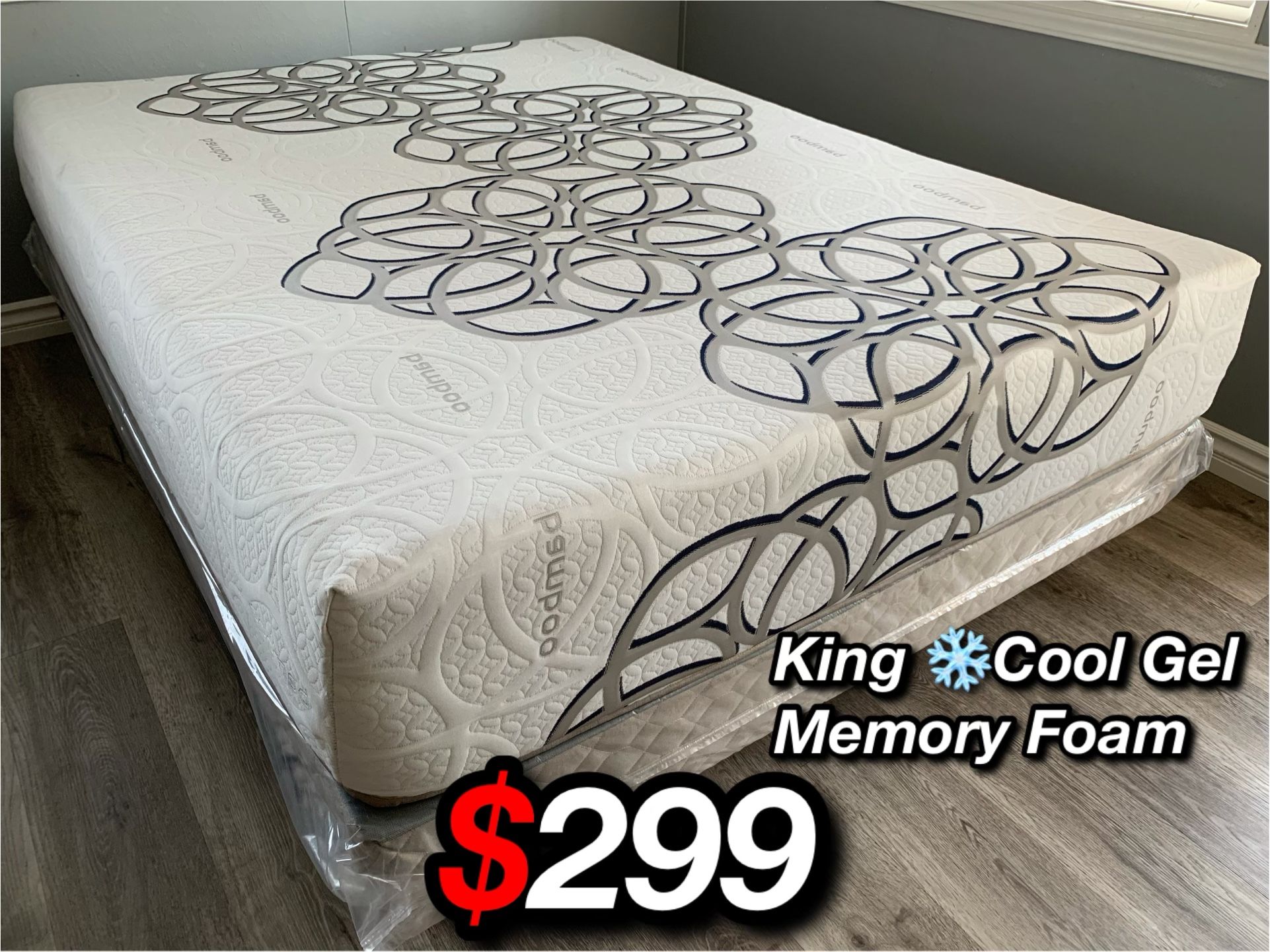 King Sky Comfort Cool Gel Memory Foam Mattress