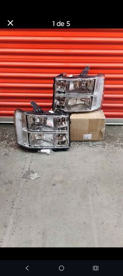 For 2007-2014 GMC Sierra 1(contact info removed)HD 3500HD OE Style Headlight Headlamp Chrome/Clear