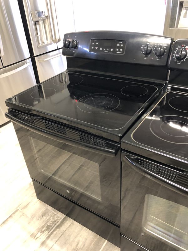 general electric black stove