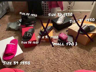 Designer Shoes And Bags All Authentic Come With Box And Dust Bag 