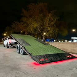 22’ X 8.5’ Flatbed Tilt Trailer For Use