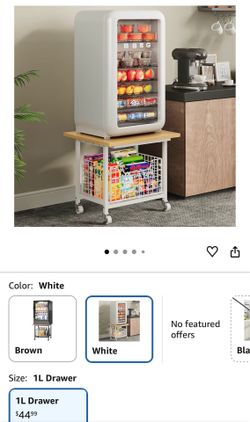 Mini Fridge Stand with Storage