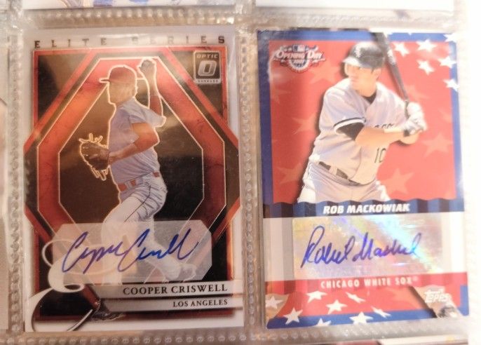 Autographed Baseball Cards