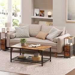 Nightstand/Side tables (2) with outlet
