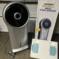 Newair 470 CFM, 3-speed Portable Evaporative Cooler and Fan for 250 sq.ft. Cooling Area
