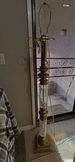 Two vintage Victorian floor lamps