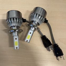 Brand New H7 White LED Headlight Bulbs