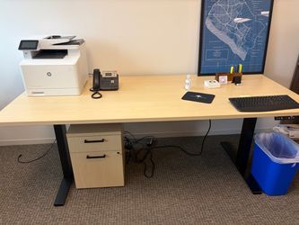 Height adjustable desks 84 x 36 sit or stand