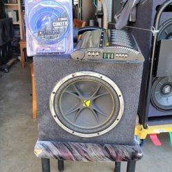 Kicker 12inch Amp And Amplifier Kit 
