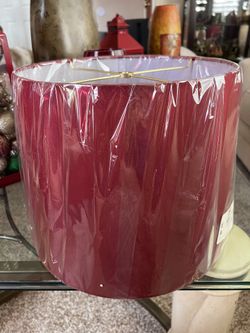 Lamp Shade (Barrel Style) -Red/Crimson