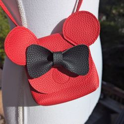 Leather Mini Mouse crossbody satchel 

In good condition.
