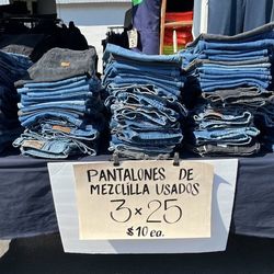 Used Work Jeans  - 3 Pairs Of Used Denim Pants For $25 / Available Sizes: 38, 40, 42, 44 ONLY!