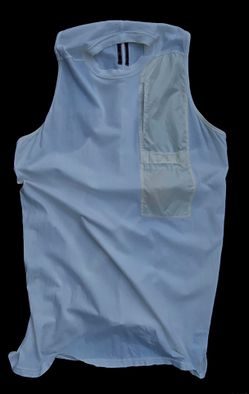 Rick Owens DRKSHDW SS16 CYCLOPS MA-1 Pocket Level Tank Top 11 Milk One Size