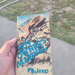 1979 Owners Manual  Jeep Waggoner  1st Editon 