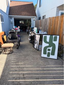 Garage Sale. Everything $1 and $2