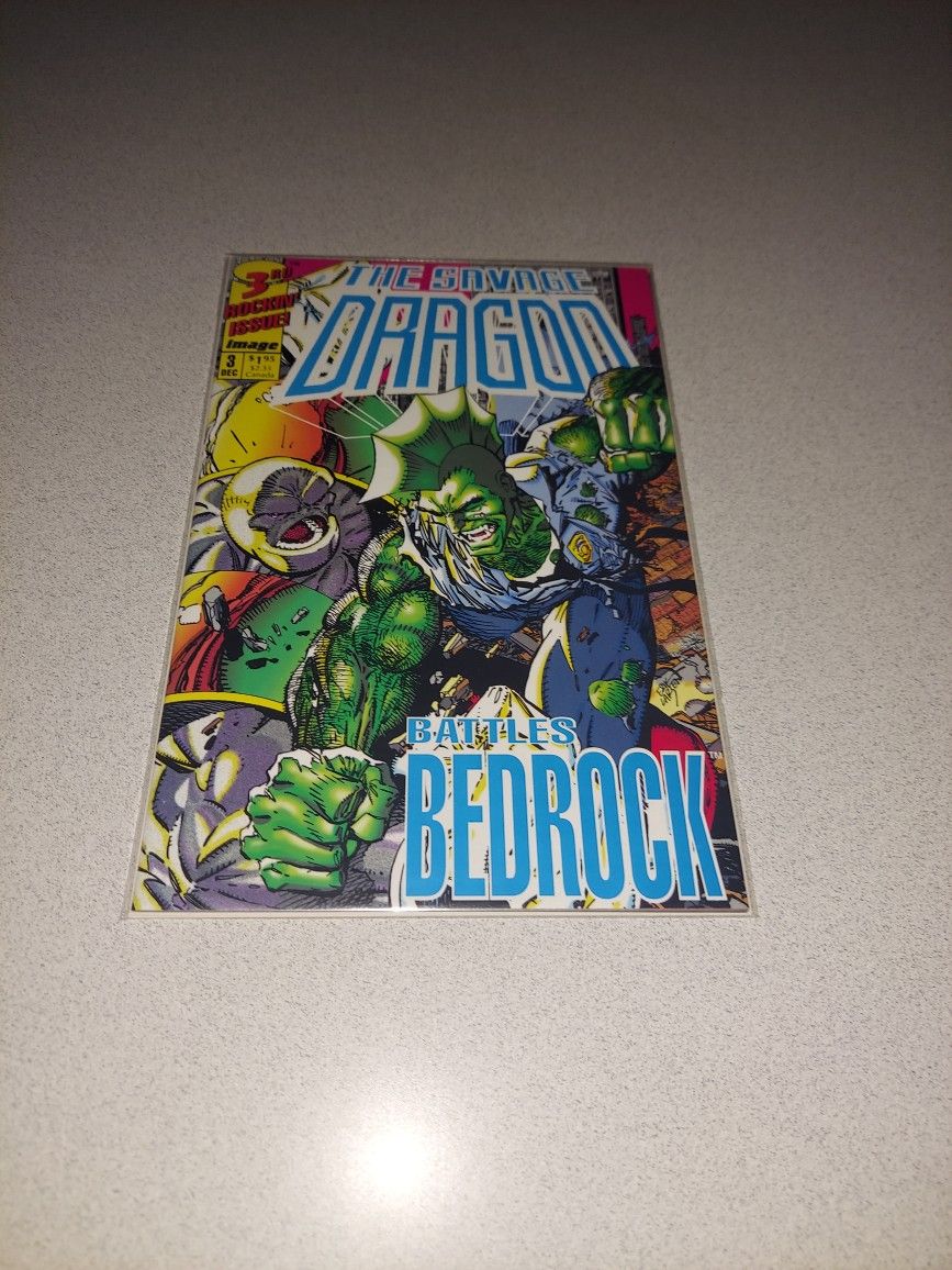 1992 THE SAVAGE DRAGON #3 COMIC BAGGED AND BOARDED