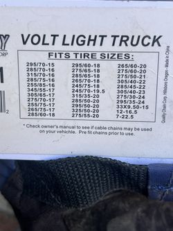 Snow Chains For An SUV