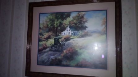 Vintage Home Interior Horse and Buggy Pictures