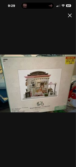 This is a Mayberry Street Miniatures DIY Dollhouse Miniature Chocolatier kit available at Hobby Lobby