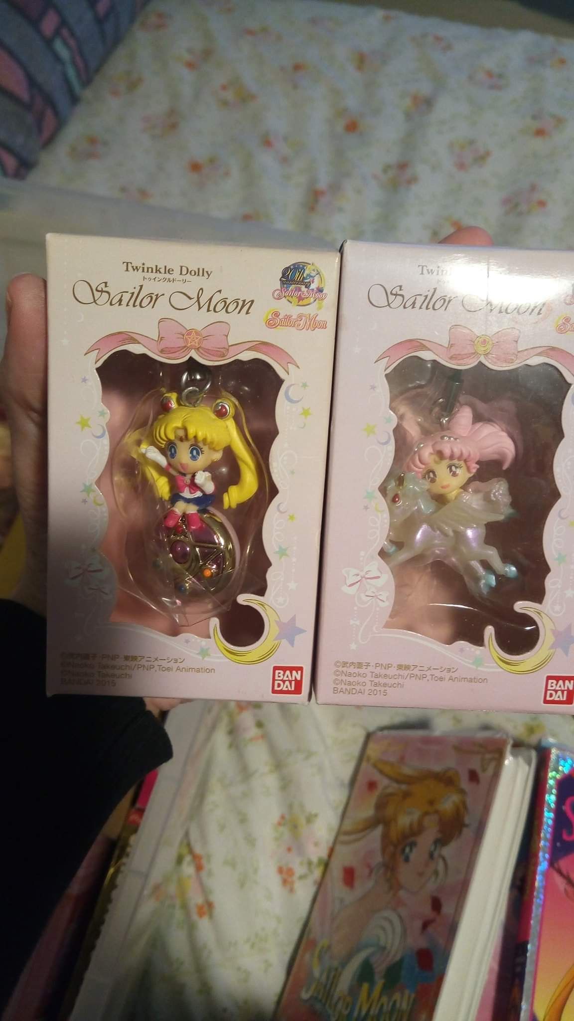 Sailor moon and Chibiusa keychains