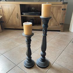 Candle Holders w/pillars