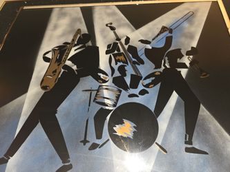 Laurel street Art jazz club. Men Of Jazz Mirrored miral