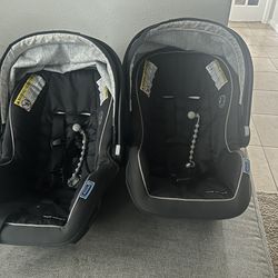 Graco Double Stroller And Car Seats