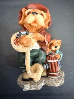 “Barkley Hero" Fireman vintage Barkley Character Collectibles resin figurine “Character Collectibles” originally 1997