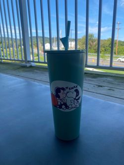 Starbucks x Peanuts Snoopy & Lucy Tumbler with Straw