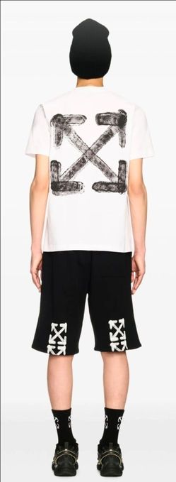 Off-White Brushstroke Arrow Graphic T-Shirt