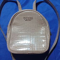 Guess Croc Bags | Georgiana Mini Backpack Taupe