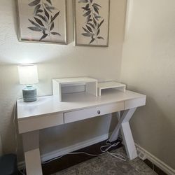 White Desk & Office Chair 