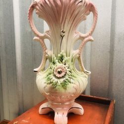 Antique Beautiful Design Vase Unfortunately The Marks Are Woren And Not Readable Only Readable Is “made In”