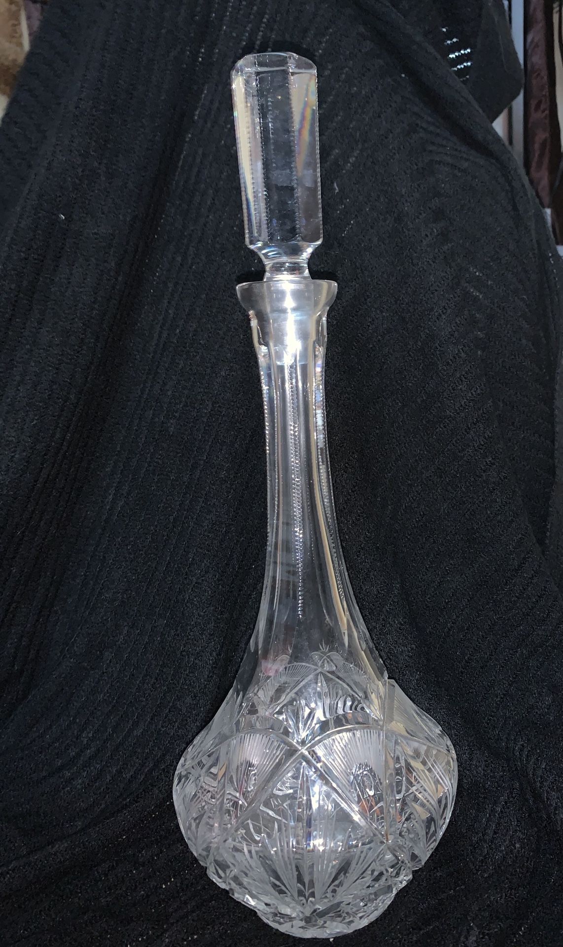 Elegant Heavy Crystal Decanter