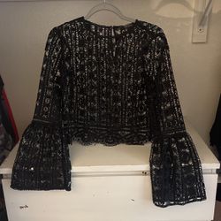 Black Lace Shirt