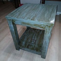 Antiqued End Table