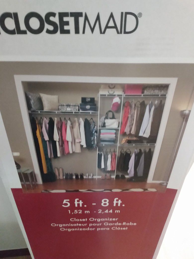 5 ft.-8 ft. Closet Organizer