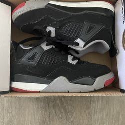 Jordan 4 Breds Baby Shoe Size In Description