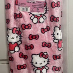 HELLO KITTY RED BOW THROW
