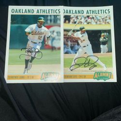 Jermaine Dye And Terrence Long Singed Pictures 