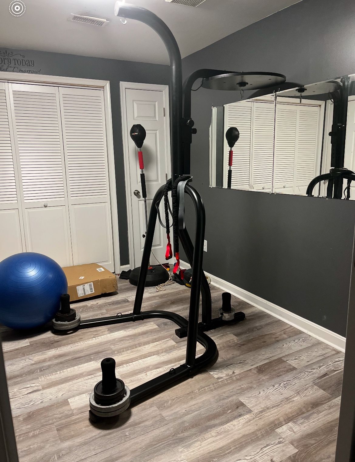 2 in 1 Punching Bag Stand with Heavy Bag and Speed Bag included