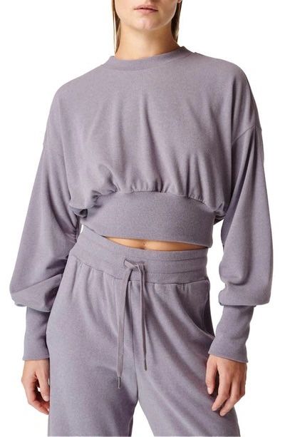 Sweaty Betty  Delight Luxe Fleece Blouson Sweatshirt & Serene Luxe Fleece Pants